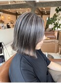 白髪ぼかしハイライト