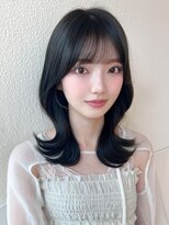 ラルユー 金山(LallYou)&nbsp;シースルーぱっつん前髪で結んでかわいいフェイスレイヤー