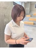 ボブ／ラベンダーグレージュ