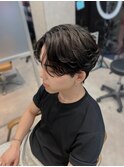 毛流れセンターパート