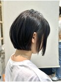 首元スッキリ♪前下がりボブ