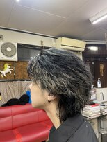 マリ美容室&nbsp;シルバーメッシュラッパースタイル