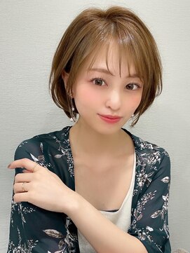 アフロート エル 錦糸町(AFLOAT L) 30代40代大人かわいい前髪ありの前下がりショートで絶壁解消！