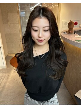 ソワンドゥブレスシエン 堀江店(soin de brace CIEN) 韓国×ロングレイヤー×艶グレージュ［堀江］