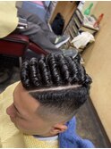 アイロンパーマ×スキンフェード