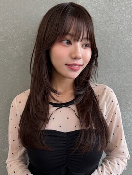 ロンドワン 三宮元町(Lond one) 韓国レイヤー/顔周りカット/艶カラー/前髪