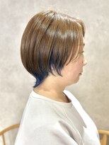 エンクス(enx)&nbsp;着物ヘア/ダークアッシュ/ミディアムレイヤーカット/鶴ヶ峰YM14