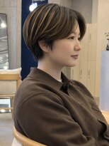 イミ(imi) 大人ボブ/ダークグレー/髪質改善/白髪ぼかし/ショートカット登戸