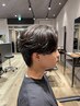 カット+ダウンパーマ　　　￥9000
