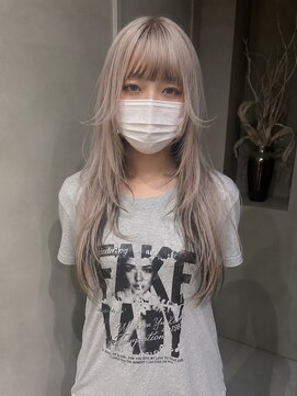ヘアー アイス ルーチェ(HAIR ICI LUCE) 三毛猫カラー/ミルクティーグレージュ/レイヤーカット/堀場