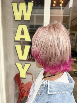 ウェイビー(WAVY) エンドカラーxピンク