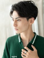 モッズヘアメン 名護大東店(mod's hair men)&nbsp;アッシュブラックセンターパート就活スマートマッシュi名護大東