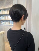 キャアリー(Caary)&nbsp;福山美容室Caaryショートカット髪質改善前下がり小顔引き締め