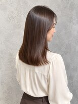 エードット(a.) 髪質改善×チョコレートブラウンストレートミディアム艶髪