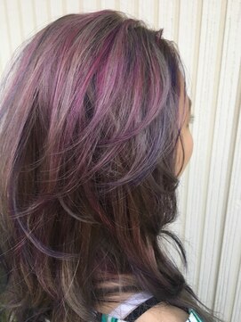 ヘアーレクスアリイ(Hair Lex Alii) Aｌｉｉ川合《#浜松カラー》ハイトーンカラーピンクとパープル