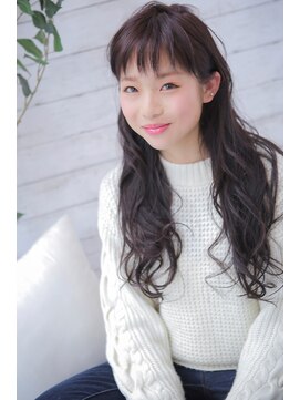 ナナナ パレナ 宝塚店(nanana parena) オン眉透けバング無造作カール【nanana parena】