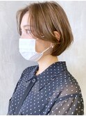 ラフショートボブ_Aラインボブマロンベージュ_ba331601