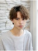 マッシュ ハイトーン カラー パーマ 学割U24 渋谷 ROOTS