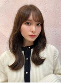 韓国風前髪×レイヤーカット【髪質改善/新宿/レイヤーカット】