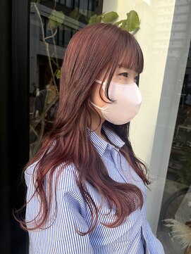 ヘアー アイス ルーチェ(HAIR ICI LUCE) ピンクブラウンカラー　ピンクカラー　/中西