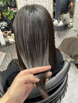 アローズ 久留米店(arose)&nbsp;20代30代40代大人可愛い耳かけナチュラルアッシュストレートロブ