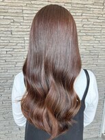 ハイバレーヘアーメゾン(HIGH VALLEY HAIRMAISON)&nbsp;ロングレイヤースタイル顔周りカット岡山南中央町