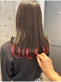 チェリーピンクの裾カラー♪ 