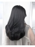 韓国ヘアーハッシュカットレイヤーカットグレージュブリーチ無し