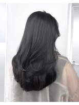 サイン 渋谷(SIGN) 韓国ヘアーハッシュカットレイヤーカットグレージュブリーチ無し