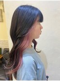 インナーカラーピンク