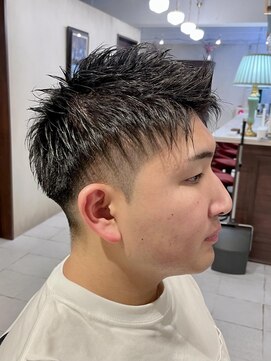 グレイスフルバーバーロンドン 大宮店(Graceful Barber London) 【20代 男性】ロンドンスパイキーツーブロック（大宮/バーバー）