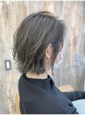 【大宮 Hanon】オリーブカラー/ミルクティーアッシュ