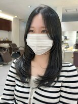 ラウレア(LAULEA)&nbsp;韓国ヘア/レイヤーカット/コバルトブルー/小顔カット/韓国カット