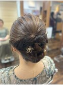 結婚式お呼ばれミディアムヘア