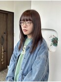 暖色系ニュアンスカラー/レイヤーヘア