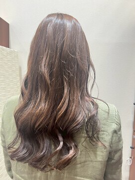 アクセ ゆるふわウェーブロングヘア美シルエット透明感ロングレイヤー