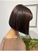 大人かわいいツヤ感ショートボブ