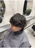 波巻きパーマ