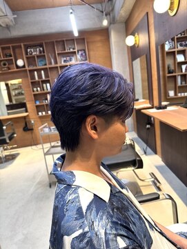 アトラクト バイ ラック 津田沼(Attract by LUCK) ディープバイオレット/津田沼/メンズパーマ／メンズ/ブリーチ