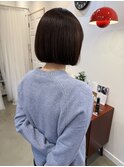 20代30代ミニボブレイヤー丸みボブ前髪ありボブ顔周りレイヤー