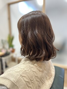 ルーム(room) ミディアムゆる巻きウェーブ★ナチュラルブラウンカラー