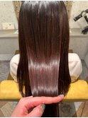 クラゲヘアー/小顔に見せるヘア/ココアベージュ/武蔵小杉