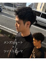 一鳳庵&nbsp;メンズショート×ツイストパーマ