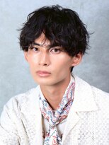 ルーシー 名古屋栄(LUCEY) センターパートニュアンスパーマフェザーパーマ波巻きパーマ