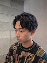 ワンワンオー バーバーショップ コンチネンタル(@110 BARBER SHOP continental)&nbsp;ツイスパ韓国風センターパートツーブロック