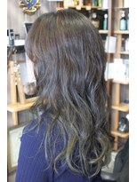 オーバーキャプテンネイキッド(OVER CAPTAIN NAKED) 外国人風バレイヤージュミントアッシュ