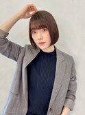 おさまるボブ/ワンレンボブ/前下がりボブ/10代20代30代