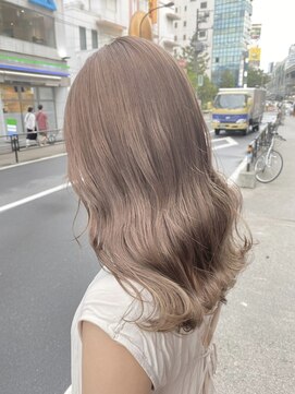 ペレ 渋谷(PELE) K61_ミルクティーベージュ ブリーチ1回~