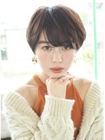 前髪長めショート／大人ショート／表参道／30代40代