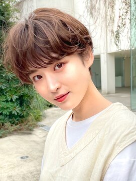 メゾンドイギー(MAISON de IGGY) ダブルイルミナカラーショートパーママッシュショート美髪